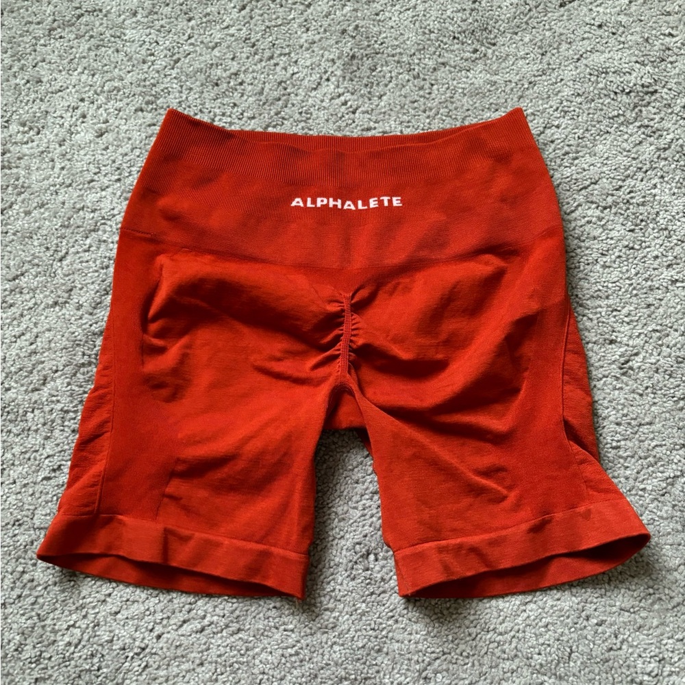 Alphalete Red Athletic Shorts